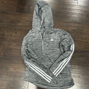 Adidas-woman’s size medium light weight half zip hoodie worn a few times